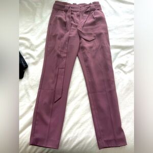 Express high waist ankle pants, Mauve color, size 4R. Business casual.